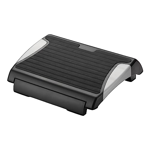 Dataflex Addit Fußstütze - Verstellbar, Schwarz, Verstellbare Fußstütze für optimalen Komfort und Rückenunterstützung - 4 Ständer, höhen- und winkelverstellbar, Fußhocker mit stilvollem Design von Dataflex