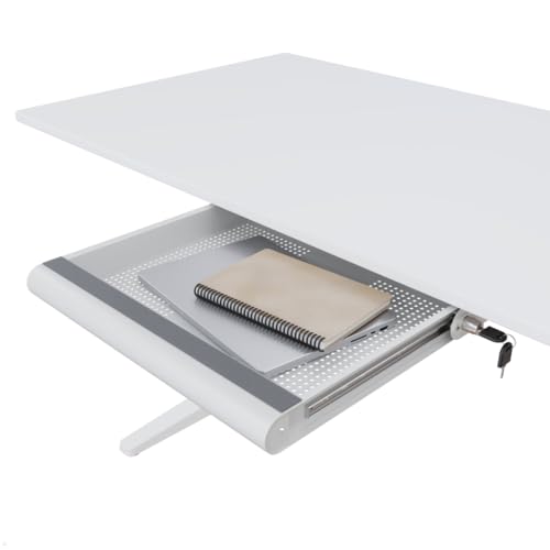 Dataflex Addit Laptop Sicherheits Schublade abschliessbar (20.620), Weiss von Dataflex