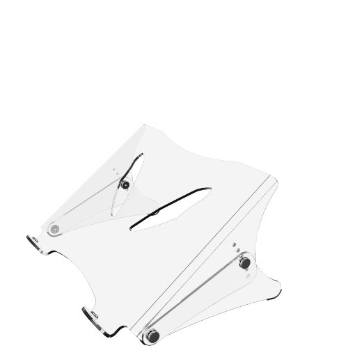 Dataflex HV 460 ErgoNote Notebookständer (Tragkraft max. 6kg, bis 43,2 cm (17 Zoll) Bildschirmdiagonale) hellacryl von Dataflex