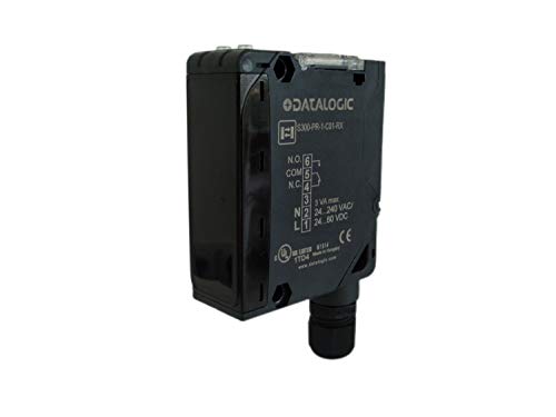 Datalogic s300-pr-1-c01-rx schwarz Photoelektrischer Sensor – Sensoren fotoeléctricos (0,025 kHz, Kunststoff, 0,05 – 5 m, IP67, schwarz, CE, Cul) von Datalogic