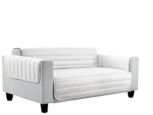 Elegant Couchüberzüge Doubleface, weiß 2 Plätze, 100% Mikrofaser, 1 von Italian Bed Linen
