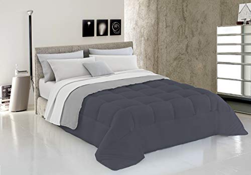 Winter Bettdecke Dunkel grau/hell grau von Italian Bed Linen