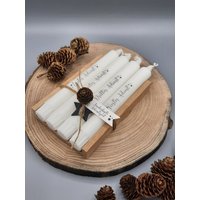 Wunderschöne Adventskerzen 4Er Set | Mit Beschriftung Adventskranz Geschenkset Advent Weihnachten von DatluetteLaedchen