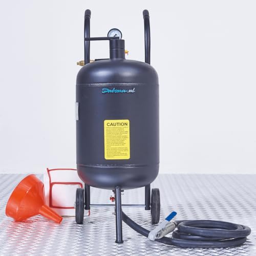 Mobiles Sandstrahlgerät - 45 Liter + Soda-Strahlset Sandstrahlen Strahlkessel mit Zubehör von Datona