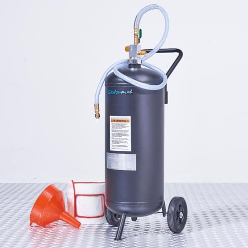 Mobiles Soda-Strahlgerät - 26 Liter Sandstrahlen Strahlkessel mit Zubehör von Datona