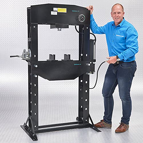 Werkstattpresse 50 t mit Handwinde + 8-teiliges Stempelset von Datona