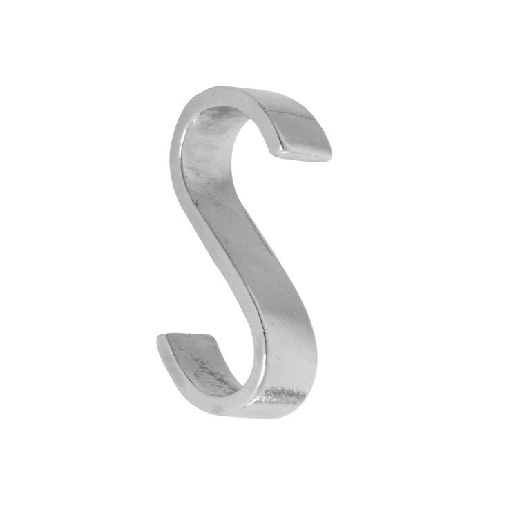 Handtuchhaken S-Form Weiße Bronze satiniert (WBS) von Dauby