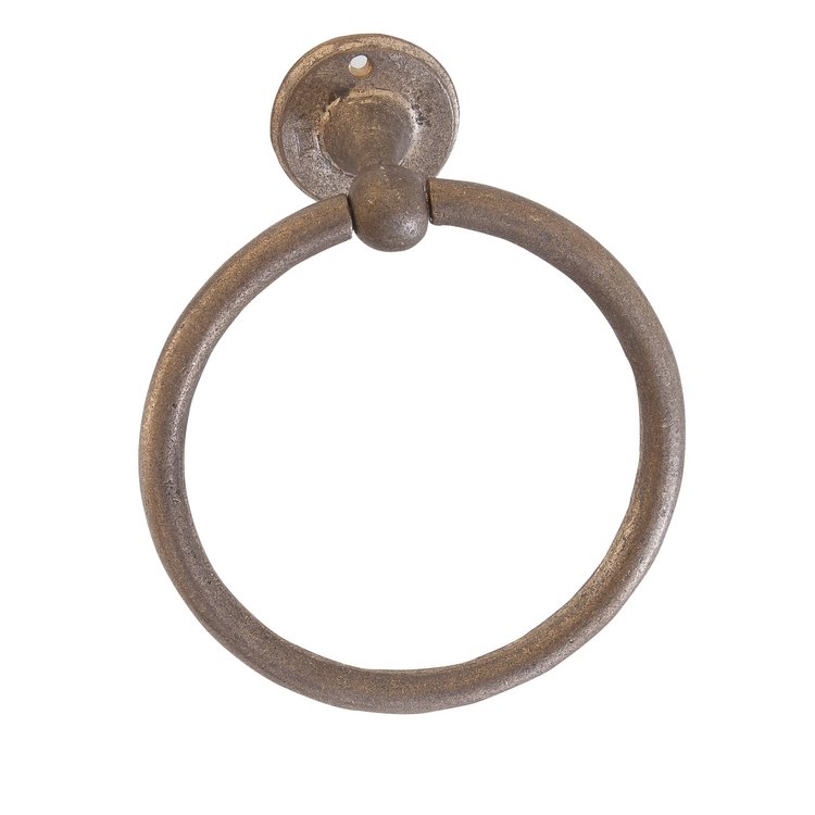 Handtuchhalter Ring runde Rosette Bronze natur (RB von Dauby