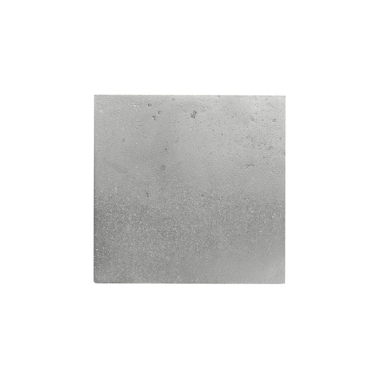 Metallfliese 10x10 Weiße Bronze satiniert (WBS) von Dauby
