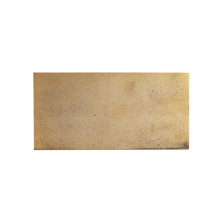 Metallfliese 20x10 Bronze natur poliert (RBP) Rück von Dauby