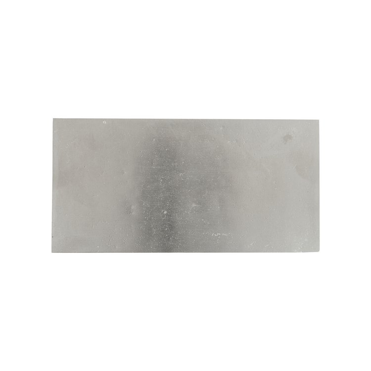 Metallfliese 20x10 Weiße Bronze satiniert (WBS) von Dauby