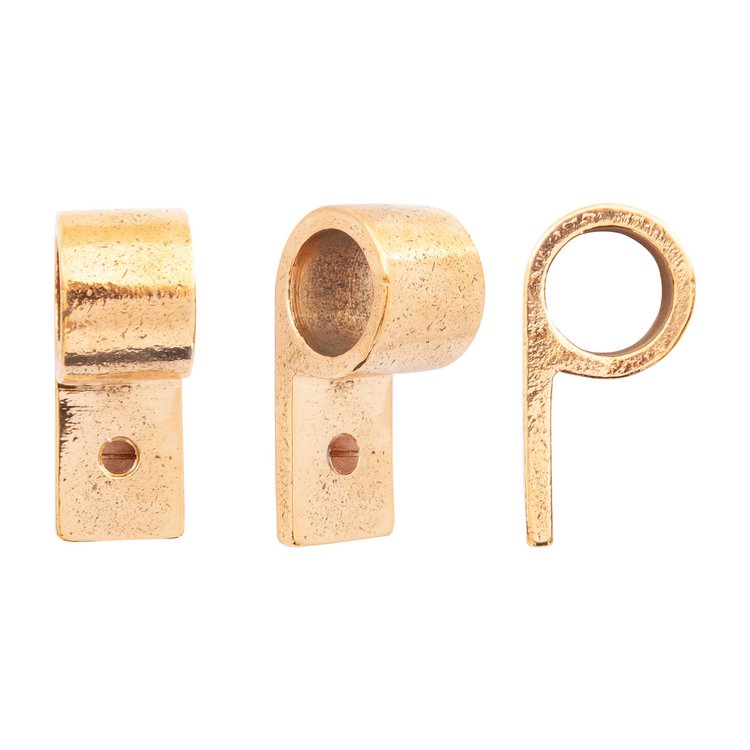Möbelknopf Schlaufe PFL-30 Bronze natur poliert (R von Dauby