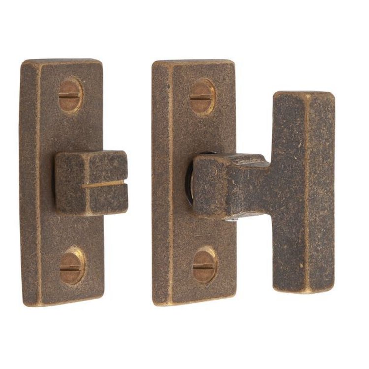Rosette PBTC Q Bronze natur (RB), WC Riegel von Dauby