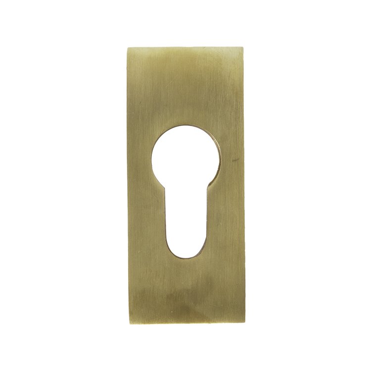 SH-Rosette PZ außen rechteckig Messing matt gebürs SH-Rosette PZ außen rechteckig Messing matt gebürs von Dauby