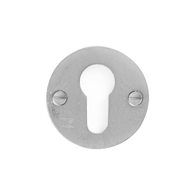 Schlüsselrosette 50F schlicht  Weiße Bronze satini von Dauby