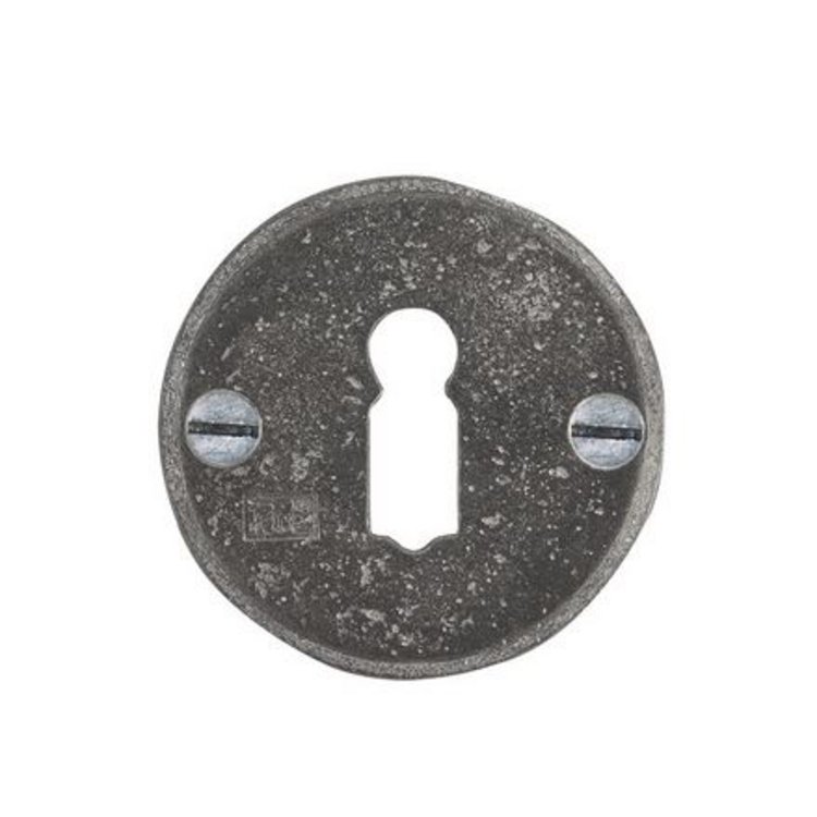 Schlüsselrosette Rund R50 Eisen roh (RM), Buntbart von Dauby