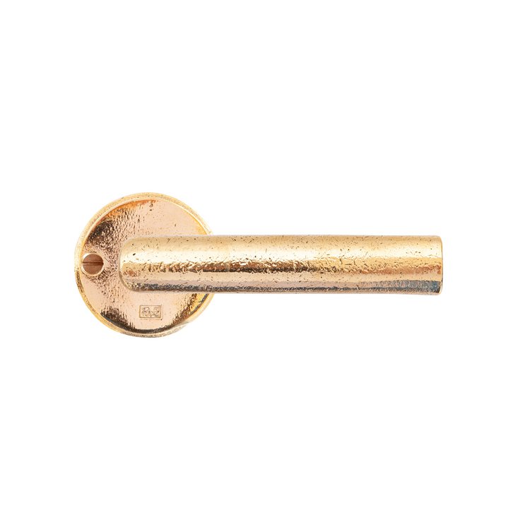 Türdrücker auf Rosette PH 1930/50R Bronze natur po von Dauby