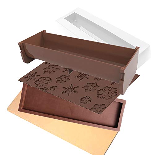 Daudignac Se Backformen-Set, 5-teilig, mit Einsatz und Reliefmatte – Flocken Daudignac Se Backformen-Set, 5-teilig, mit Einsatz und Reliefmatte – Flocken von Daudignac