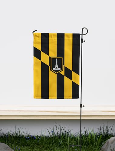 Baltimore, Maryland Gartenflagge, doppelseitig, einzigartiger Designdruck, hergestellt in der EU (30 x 45 cm) von Dauksta