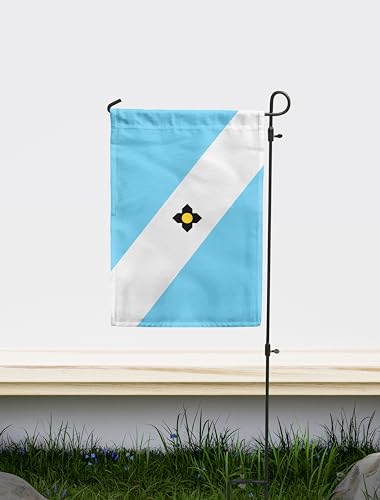 Madison, Wisconsin Gartenflagge, doppelseitig, einzigartiger Designdruck, hergestellt in der EU (30 x 45 cm) von Dauksta