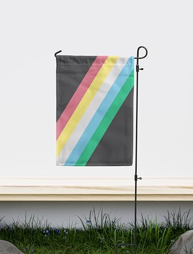 Sichtsichere Gartenflagge für Behinderungen, doppelseitig, einzigartiger Designdruck, hergestellt in der EU (30 x 45 cm) von Dauksta