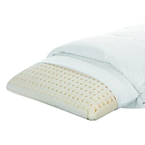 Daunen Step Kissen mit Spezialkern Perla Memo | 50x80 cm | Rücken- und Seitenschläfer | Made in Italy von Daunen Step