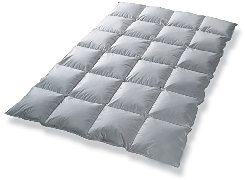 Daunenbett 200x220 Kassettenbett gefüllt mit 100% Daunen Garantiert Keine Lebendrupf Made in Germany Wärmegrad 3 (200 x 220 gefüllt mit 1400 gr. 100% Daunen) von Daunenbettenfabrik