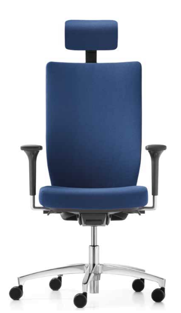 Dauphin Bürodrehstuhl Stilo mesh comfort mit hoher Rückenlehne und Kopfstütze von Dauphin