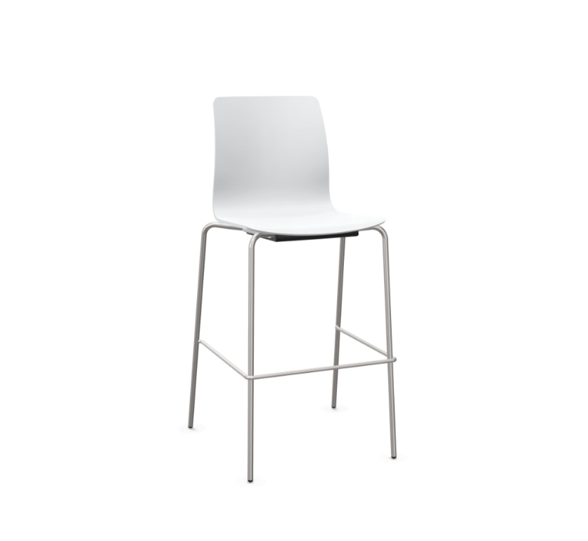 Dauphin Fiore Barhocker Vierbeiner weiß - Ausstellungsstück von Dauphin