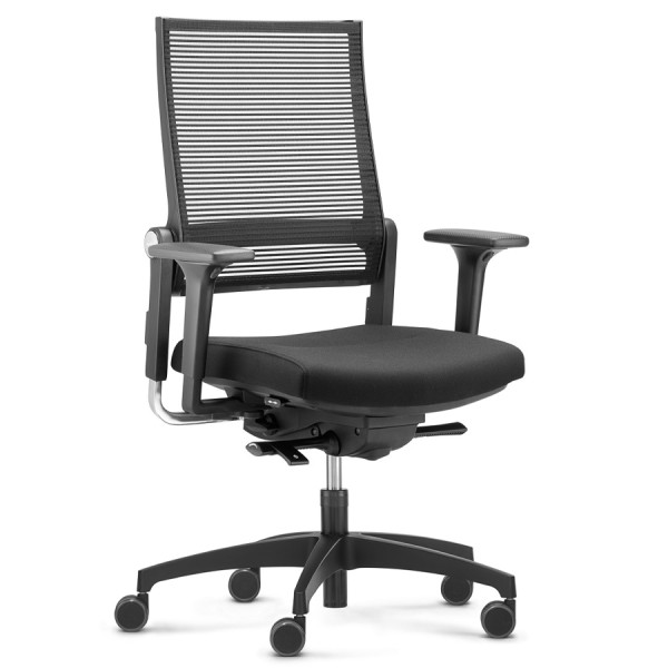 Dauphin LORDO FLEX 3017 Bürostuhl | Netzrücken | Schwarz von Dauphin