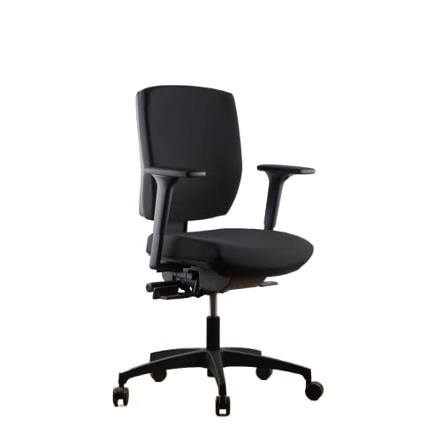 Dauphin Shape Elan, SH3615, Bürostuhl mit Vollpolsterung, ergonomisch, mittelhohe Rückenlehne, für Home-Office und Büro, Syncro-3D-Balance-Technik von Dauphin