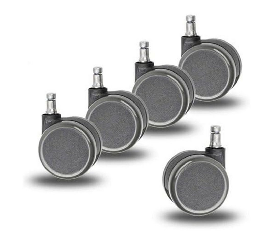 Dauphin Stuhlrolle 5er Rollenset, Stuhlrollen, Ersatzrollen, Stiftdurchmesser 11mm, (Set, 5 Set) von Dauphin