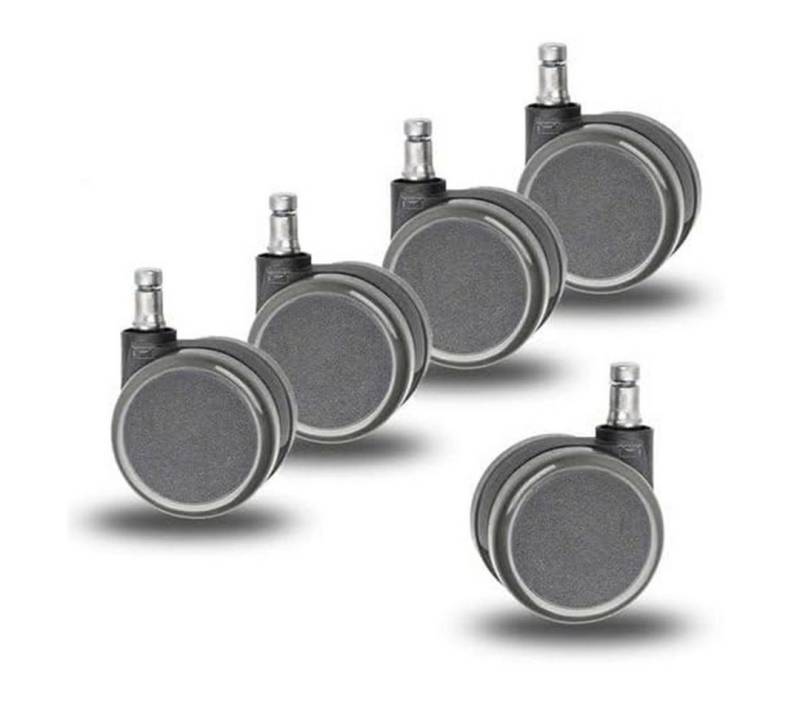 Dauphin Stuhlrolle 5er Rollenset, Stuhlrollen, Ersatzrollen, Stiftdurchmesser 11mm, (Set, 5 Set) von Dauphin