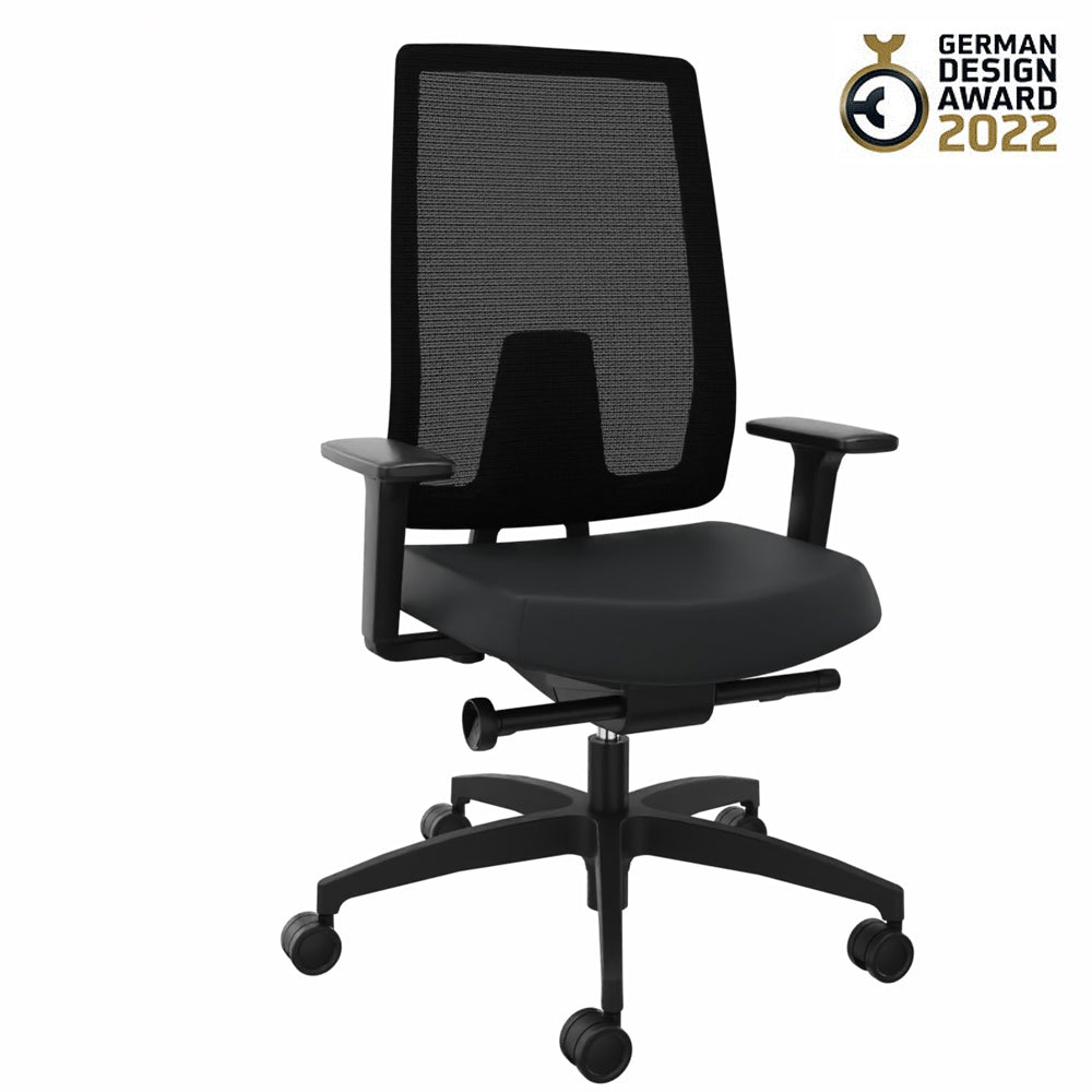 Ergonomischer Bürostuhl Dauphin INDEED MESH ID 7056_SLP | Netzrücken | Schwarz von Dauphin