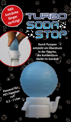2 Stück Turbo Soda Stop für PET Flaschen mit Kohlensäure von Davartis