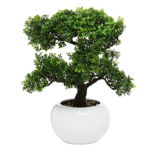 Davartis Bonsai künstlich im Keramiktopf und Steindekor ca. 35cm (1x 1 Stück) (2) von Davartis