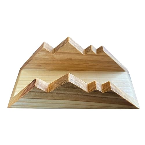 Davartis Serviettenhalter *Berge* - aus geöltem Kirschholz (1x 1 Stk.) von Davartis