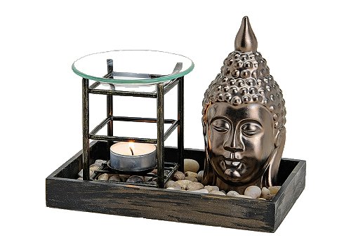 Duftlampe Buddha Keramik / Holz von Davartis