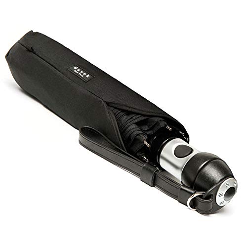 Davek Duet Regenschirm – Extra Groß winddicht Regenschirm mit automatischer Open & Close, Unisex-Erwachsene, klassisches schwarz, One_Size von Davek