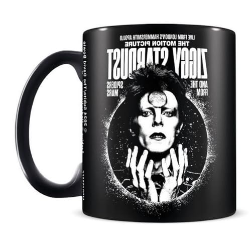 David Bowie Pyramid International schwarze Tasse – 315 ml Keramiktasse – Einheitsgröße von David Bowie
