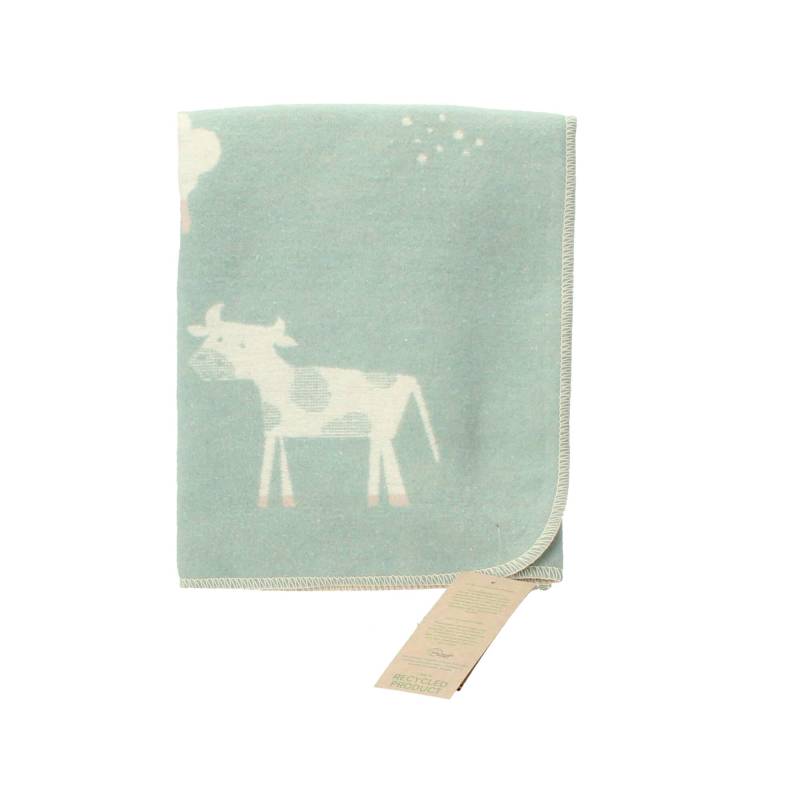 David Fussenegger Kuscheldecke Babydecke Bauernhof grün von David Fussenegger Textil GmbH