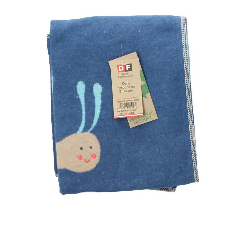 David Fussenegger Kuscheldecke Babydecke Schnecke samtblau von David Fussenegger Textil GmbH