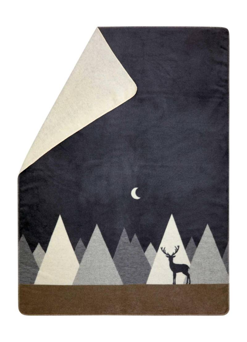 Fussenegger Kuscheldecke SAVONA Berge modern grau Fussenegger Kuscheldecke SAVONA Berge modern grau von David Fussenegger Textil GmbH