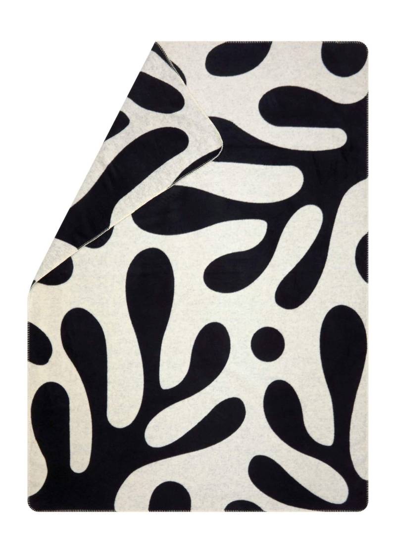 Fussenegger Kuscheldecke SAVONA abstrakt Pflanzen rohweiß von David Fussenegger Textil GmbH
