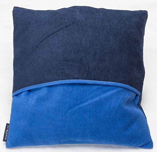 David Fussenegger Kissenhülle Velvet Uni/Wende 50 x 50 cm Navy von David Fussenegger