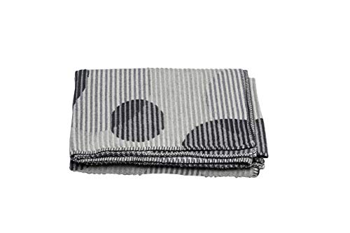 David Fussenegger - Kuscheldecke/Plaid Deco Kreise - Grau - 200x 130 cm von David Fussenegger