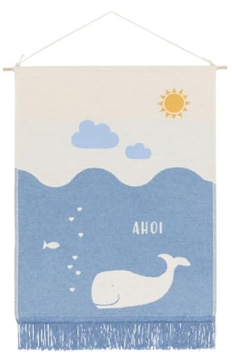 David Fussenegger NOVA Wandbehang Wal Mittelblau, 60x48 cm von David Fussenegger