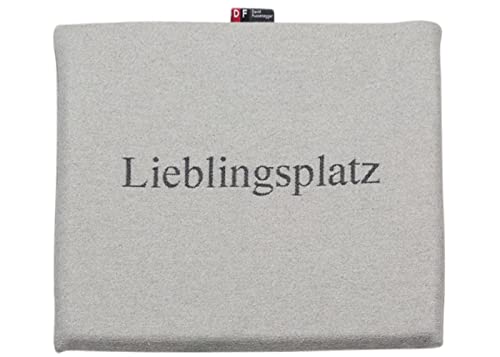 David Fussenegger Sitzkissen Goliath 2er Set 'Lieblingsplatz' 40 x 40 cm Filz - Hellgrau von David Fussenegger