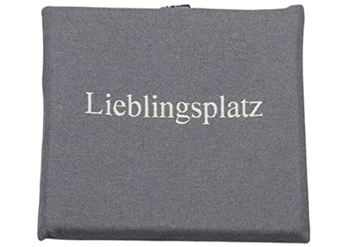 David Fussenegger Sitzkissen Goliath 2er Set 'Lieblingsplatz' 40 x 40 cm Grau von David Fussenegger