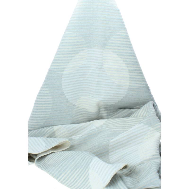 David Fussenegger Struktur Plaid DECO Kreise 130x200 cm rohweiss von David Fussenegger Textil GmbH